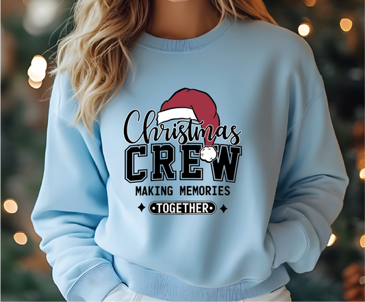 Light Blue Christmas Crew Crewneck