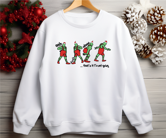 "That’s It, I’m Not Going" Grinch Crewneck Sweatshirt