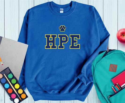 Highland Park Elementary "HPE" Spirit Crewneck